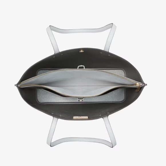 Kate Spade Large Suite Work Tote Crossgrain Leather - Stone Path Multi KF895 - Picture 4 of 6